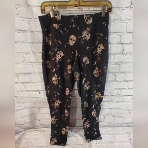 Torrid Skull AOP Black Leggings 1